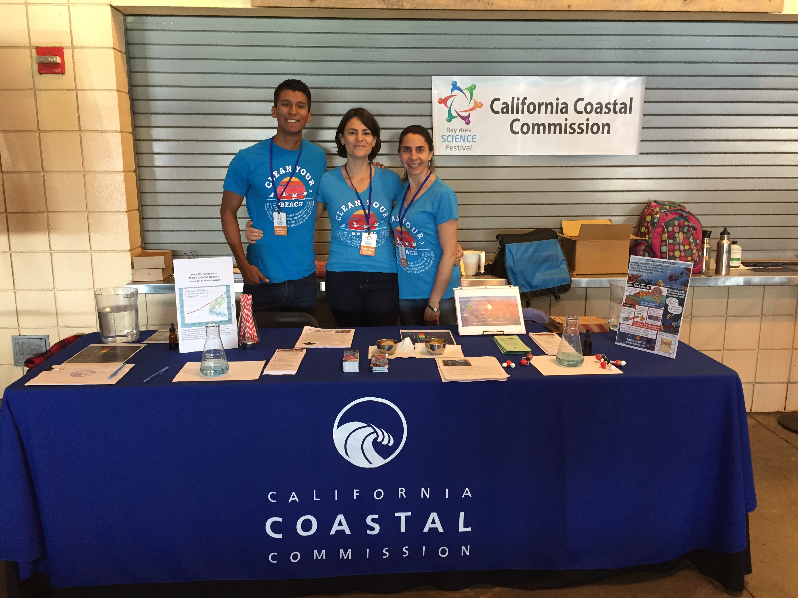 Coastal Commission staff at a Bay Area Science Festival. Courtesy photo