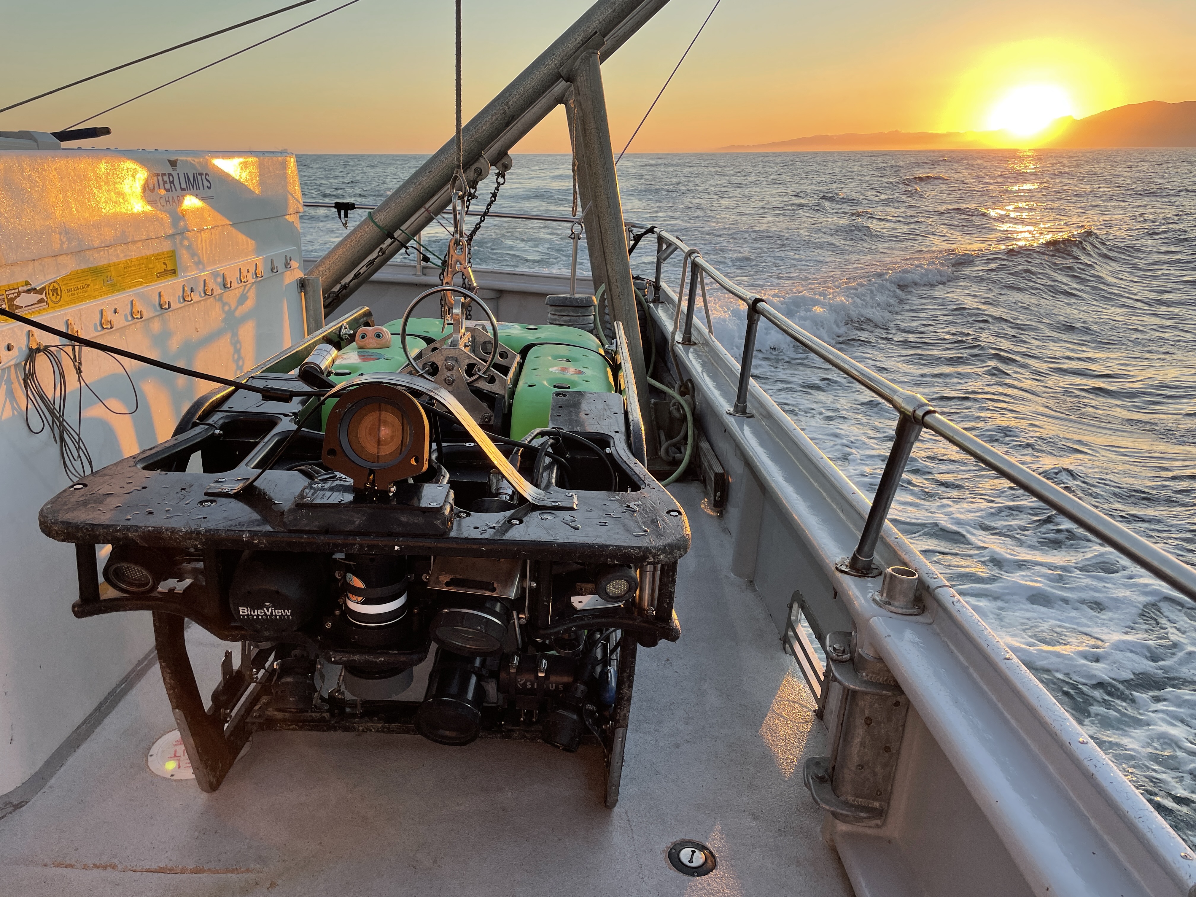 The remotely operated vehicle (ROV) was an important tool for the research team. 