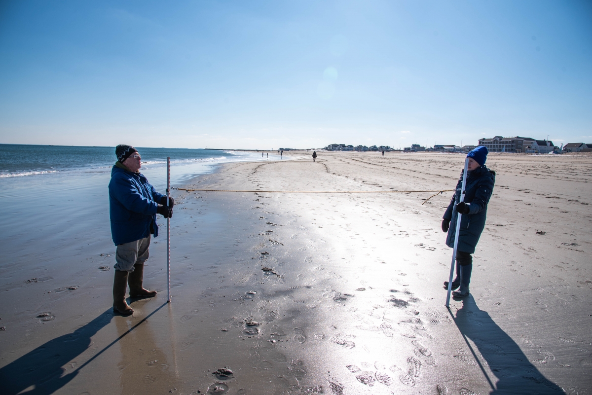 Photo: New Hampshire Volunteer Beach Profile Monitoring Program