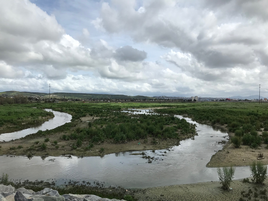 Tijuana River on the Mexican-US border