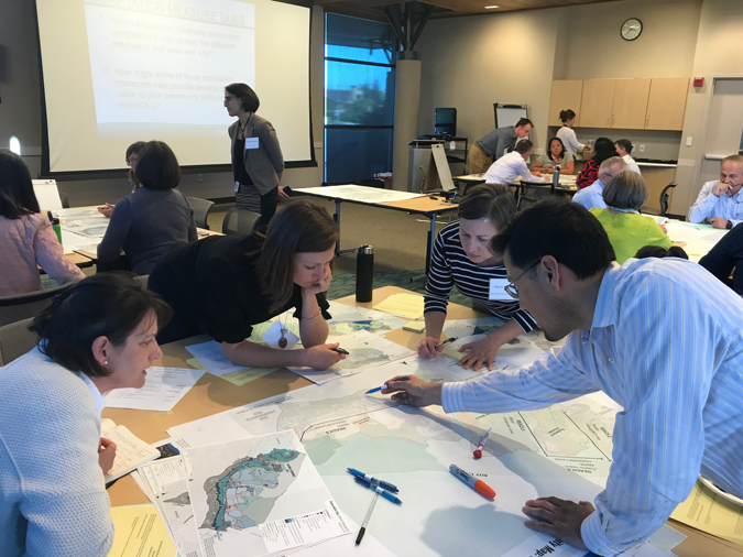 Collaborators meet at the Adapting to Tides program in San Mateo.