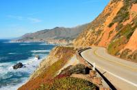 A highway along the California coast.