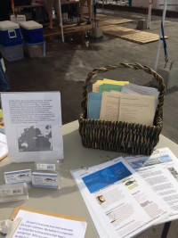 Brochures on a table