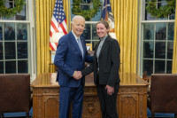 Tricia Light with President Biden