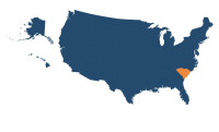 Map showing South Carolina