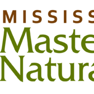 Mississippi Master Naturalists text logo with state outline around a green leaf