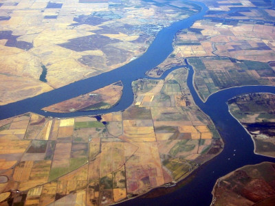 The Delta seen from above