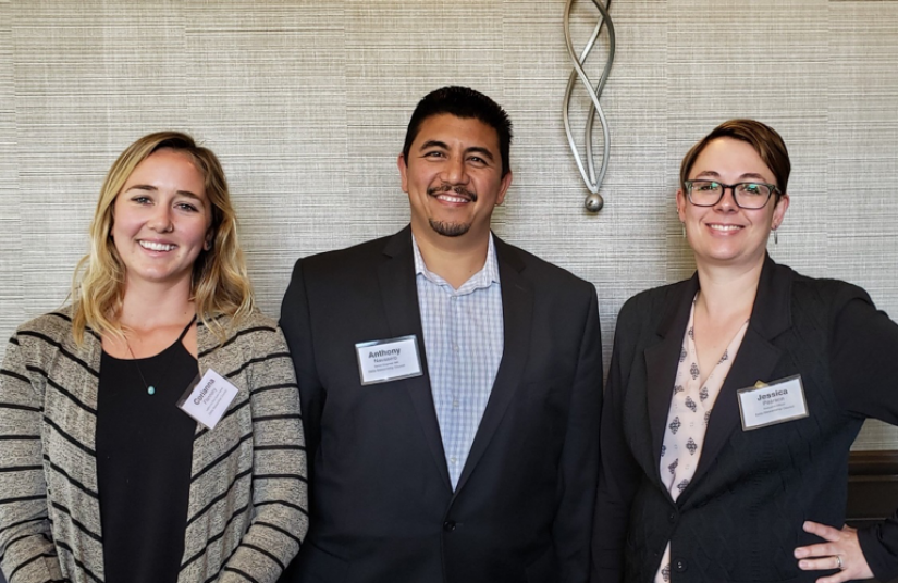 CA Sea Grant state fellow Cori Flannery, Senior Engineer Anthony Navasero, and the Council’s Executive Director Jessica Pearson at the California Water Policy Conference in San Diego, CA.