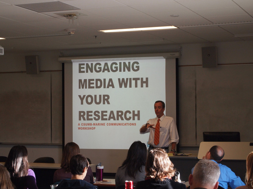 Dr. James Lindholm kicks off the annual MARINE Communications workshop in 2013.