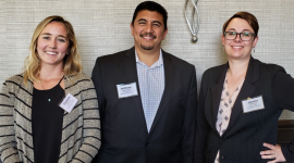 CA Sea Grant state fellow Cori Flannery, Senior Engineer Anthony Navasero, and the Council’s Executive Director Jessica Pearson at the California Water Policy Conference in San Diego, CA.