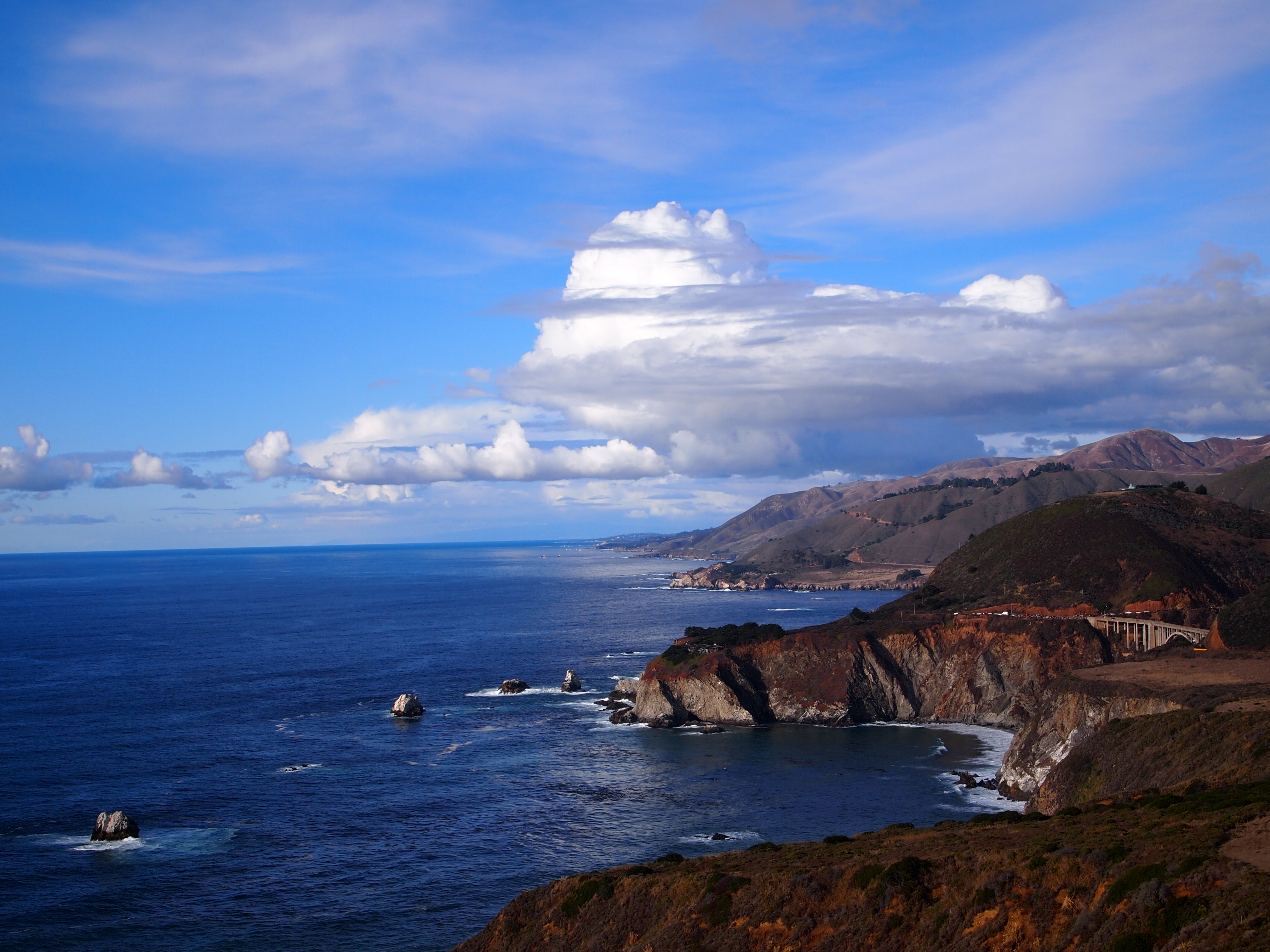 view of the California coastline
