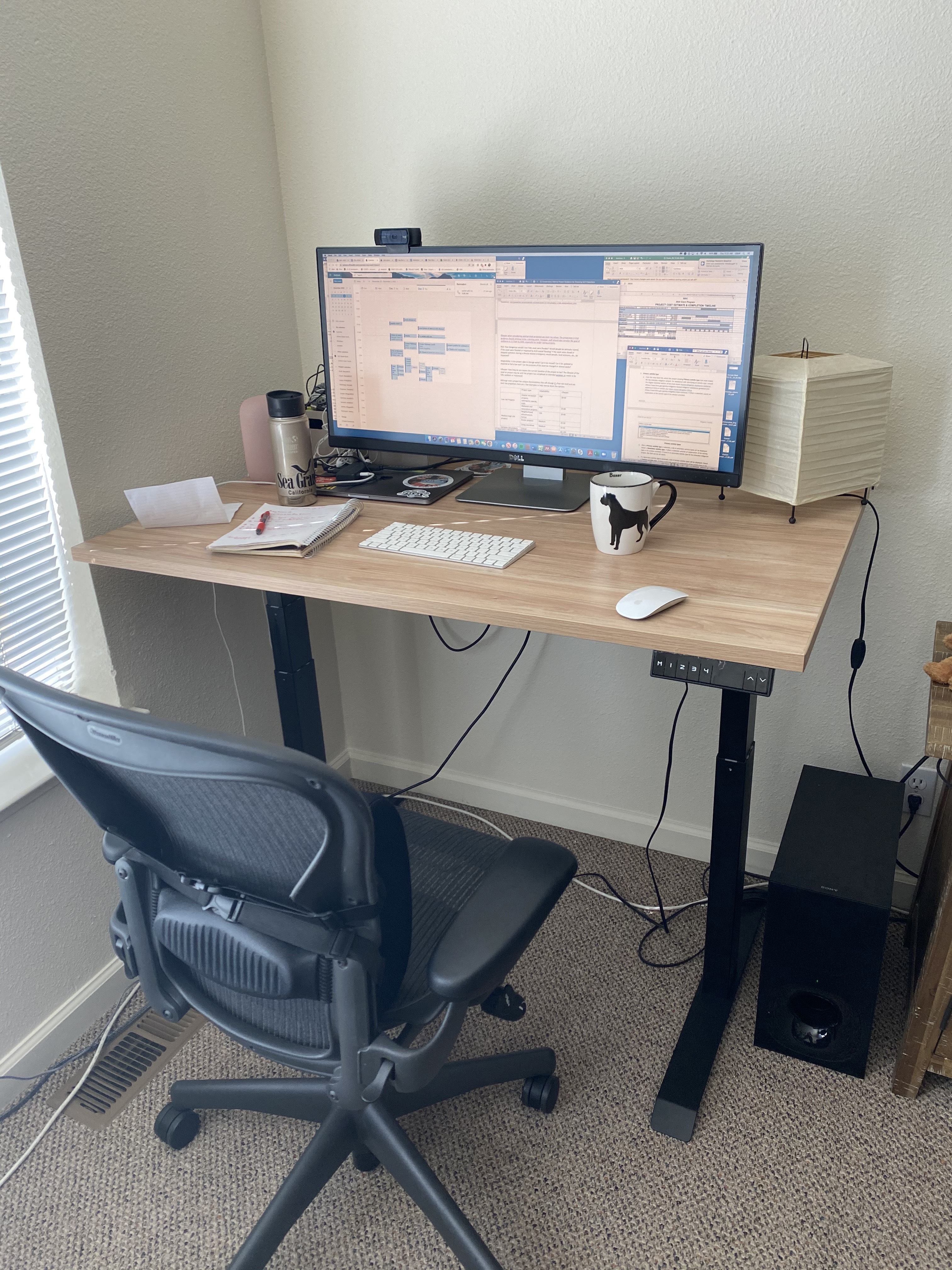 Ella's home office desk
